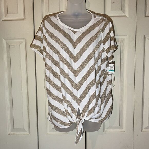 INC International Concepts Coastal Cool Top 0X - Picture 3 of 16